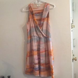 100% Silk Watercolor Harlyn Anthropologie Dress